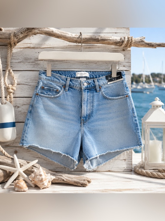 Abercrombie & Fitch Pants - NWT Abercrombie Curve Love Dad Shorts High Rise Size 24
